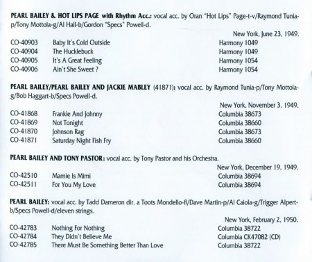 PEARL BAILEY, Sängerin und Schauspielerin