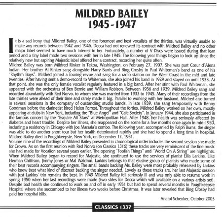 MILDRED BAILEY