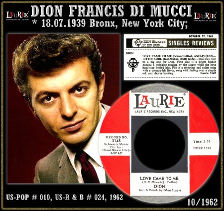 DION - HOT 100 - 1962