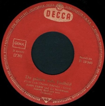 GOOD LUCK CHARM von Elvis - deutsch von John Ulrik