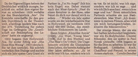 MAE WEST - Rock'n'Roll mit 80 !