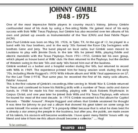 JOHNNY GIMBLE