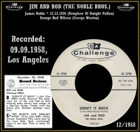 JIM AND ROD - THE NOBLE BROS