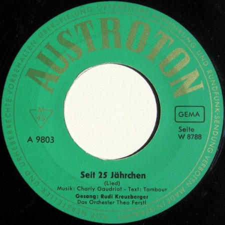 RUDI KREUZBERGER (Edelweiß-Trio, Arizonas, Trio Marino)