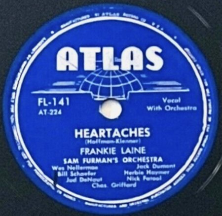 FRANKIE LAINE - ein paar Schellacks...