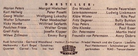 HEIMWEH NACH DIR - 1952