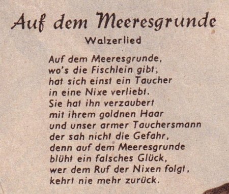 HEIMWEH NACH DIR - 1952