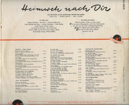 HEIMWEH NACH DIR - 1952
