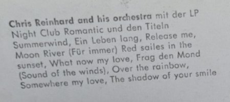 CHRIS (RINGO) REINHARD