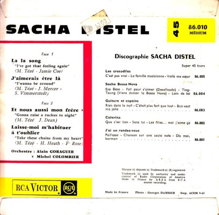 SACHA DISTEL