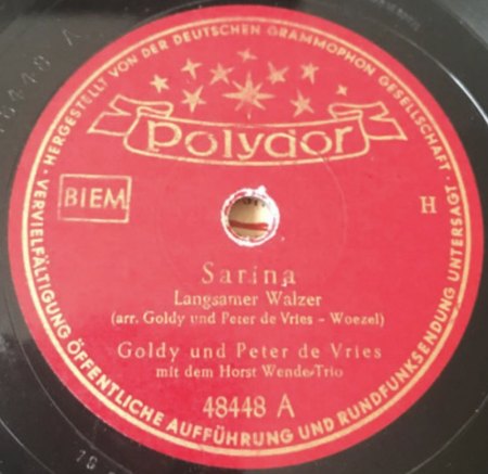 GOLDY UND PETER DE VRIES (NL)
