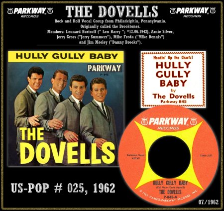 The DOVELLS mit und ohne Len Barry