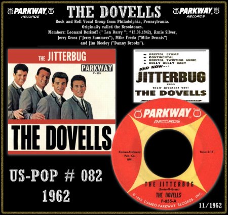 The DOVELLS mit und ohne Len Barry