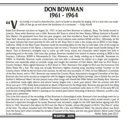 DON BOWMAN