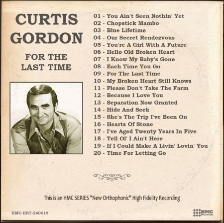 CURTIS GORDON - Mr. Personality