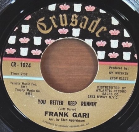 FRANK GARI gab es auch auf deutscher LONDON