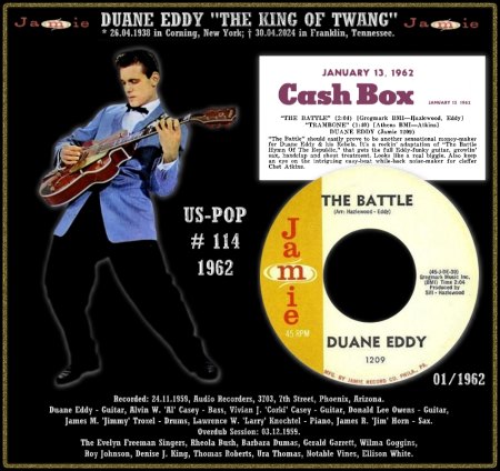 DUANE EDDY - HOT 100 VON 1962