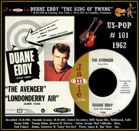 DUANE EDDY - HOT 100 VON 1962