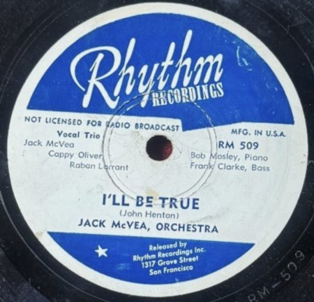 JACK McVEA - CHOP CHOP BOOM