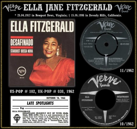 ELLA FITZGERALD - 'First Lady Of Song'