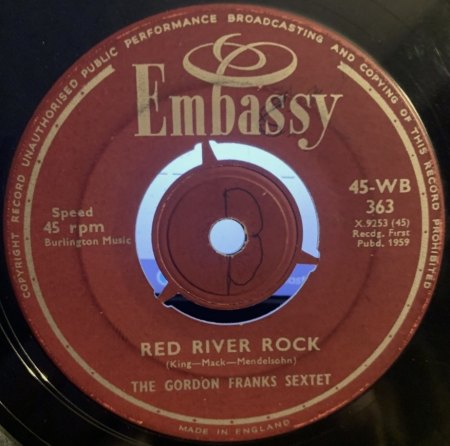 RED RIVER ROCK in 3  Versionen !! London, Decca, Polydor