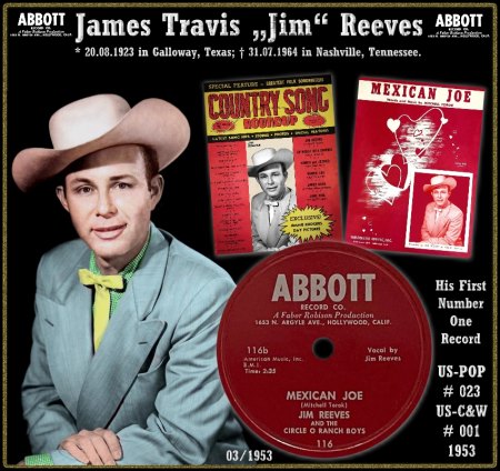 JIM REEVES auf ABBOTT - der Beginn