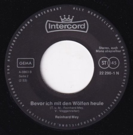 RAINER (REINHARD) MAY