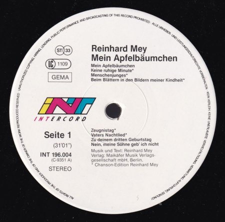 RAINER (REINHARD) MAY