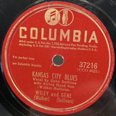 WILEY WALKER AND GENE SULLIVAN