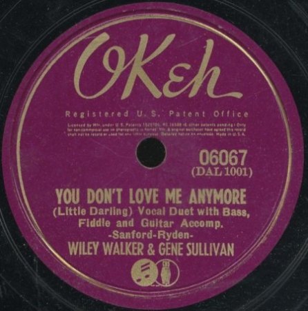 WILEY WALKER AND GENE SULLIVAN