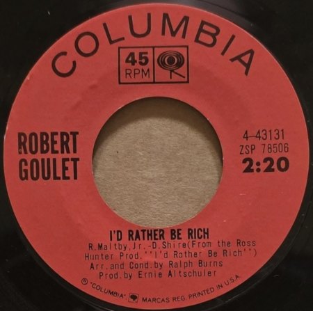 I'D RATHER BE RICH