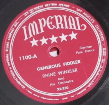 RHINE WINKLER ORCHESTRA