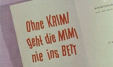 OHNE KRIMI GEHT DIE MIMI NIE INS BETT