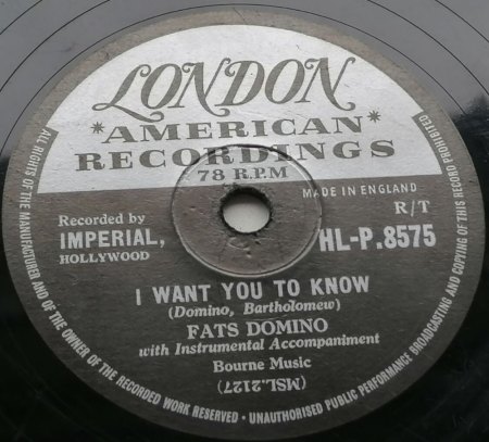 Fats Domino (auf London GB)