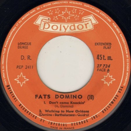 Fats Domino auf Polydor (und London Lateinamerika)