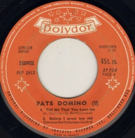 Fats Domino auf Polydor (und London Lateinamerika)