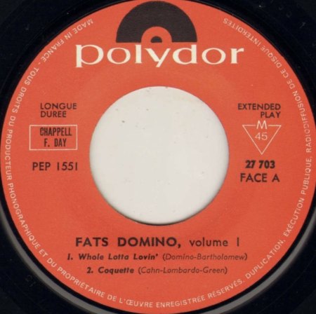Fats Domino auf Polydor (und London Lateinamerika)