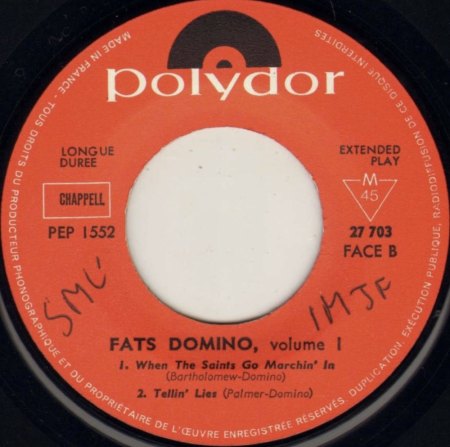 Fats Domino auf Polydor (und London Lateinamerika)