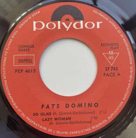 Fats Domino auf Polydor (und London Lateinamerika)