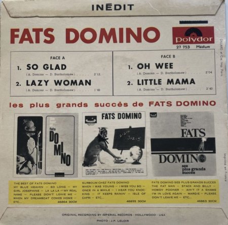 Fats Domino auf Polydor (und London Lateinamerika)