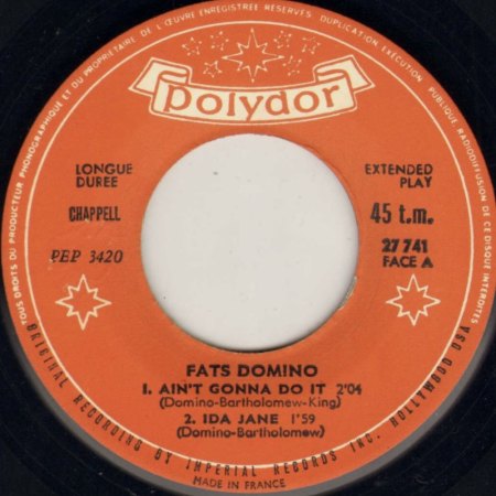 Fats Domino auf Polydor (und London Lateinamerika)