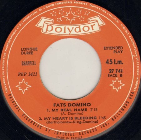 Fats Domino auf Polydor (und London Lateinamerika)