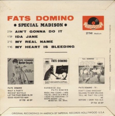 Fats Domino auf Polydor (und London Lateinamerika)