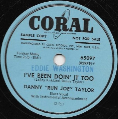 DANNY RUN JOE TAYLOR