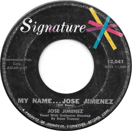BILL DANA "Jose Jimenez"