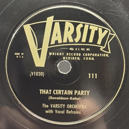 VARSITY RECORDS