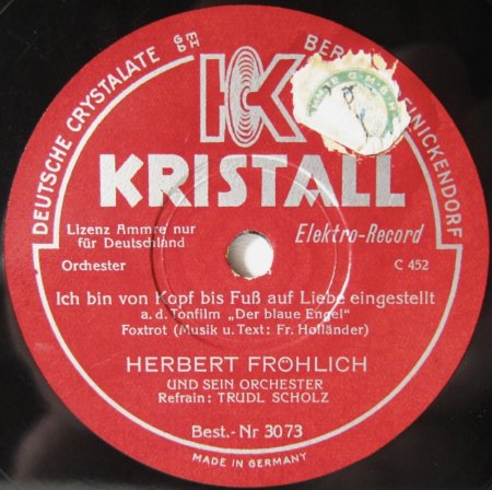 Falling In Love Again (Ich bin von Kopf bis Fuß auf Liebe eingestellt)