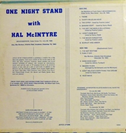 HAL McINTYRE