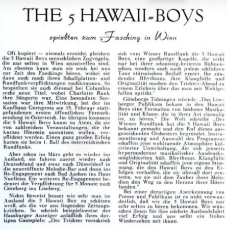 5 HAWAII BOYS (Österreich)