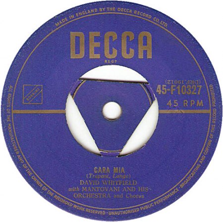 Whitfield,David06Decca 45-F-10327 Cara Mia.jpg